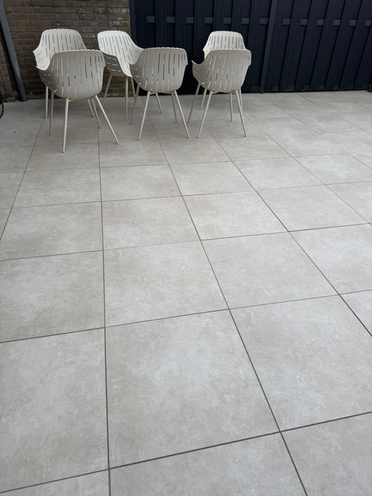 8 nieuwe tegels 60x60 Cerasun Pisa Sabbia evt incl aanleg., Tuin en Terras, Tegels en Klinkers, Ophalen, Nieuw, Keramiek, Terrastegels