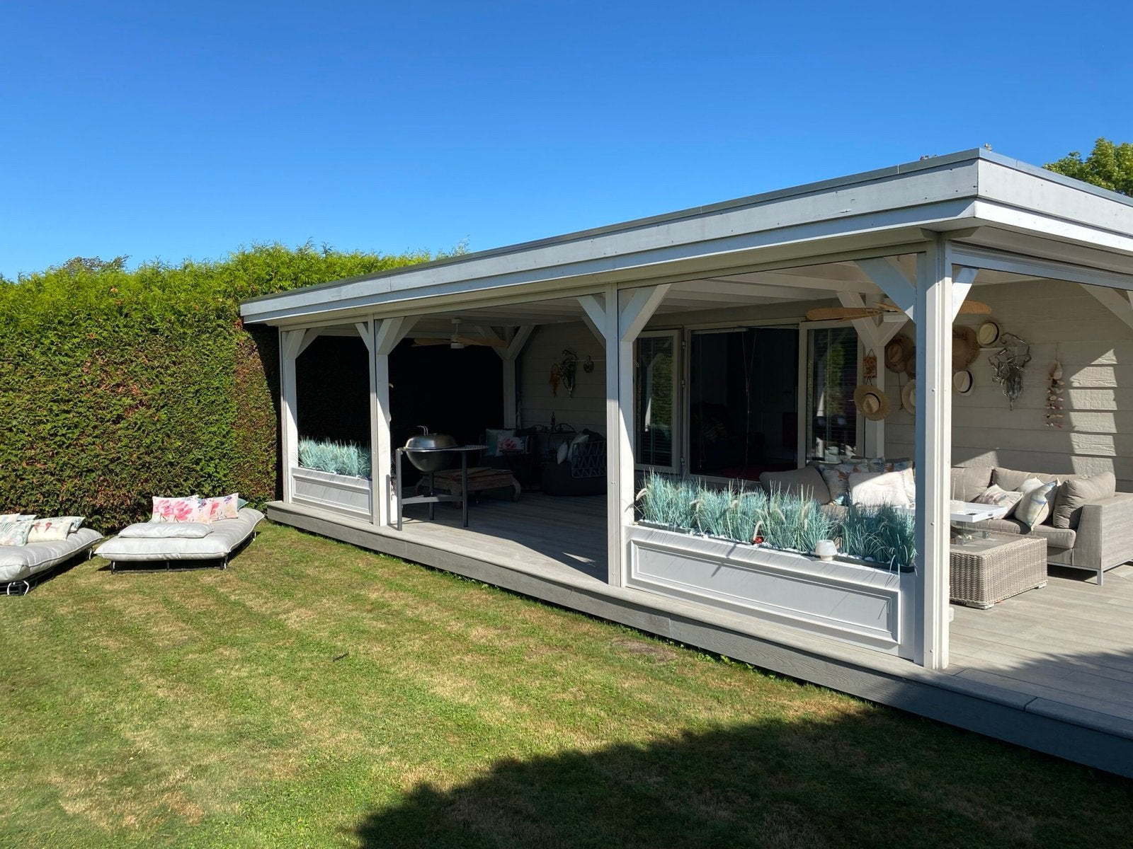 Luxe chalet te koop op Caravanpark Achterbos Vinkeveen, Overige merken, Vast bed, Tot en met 2, Airco