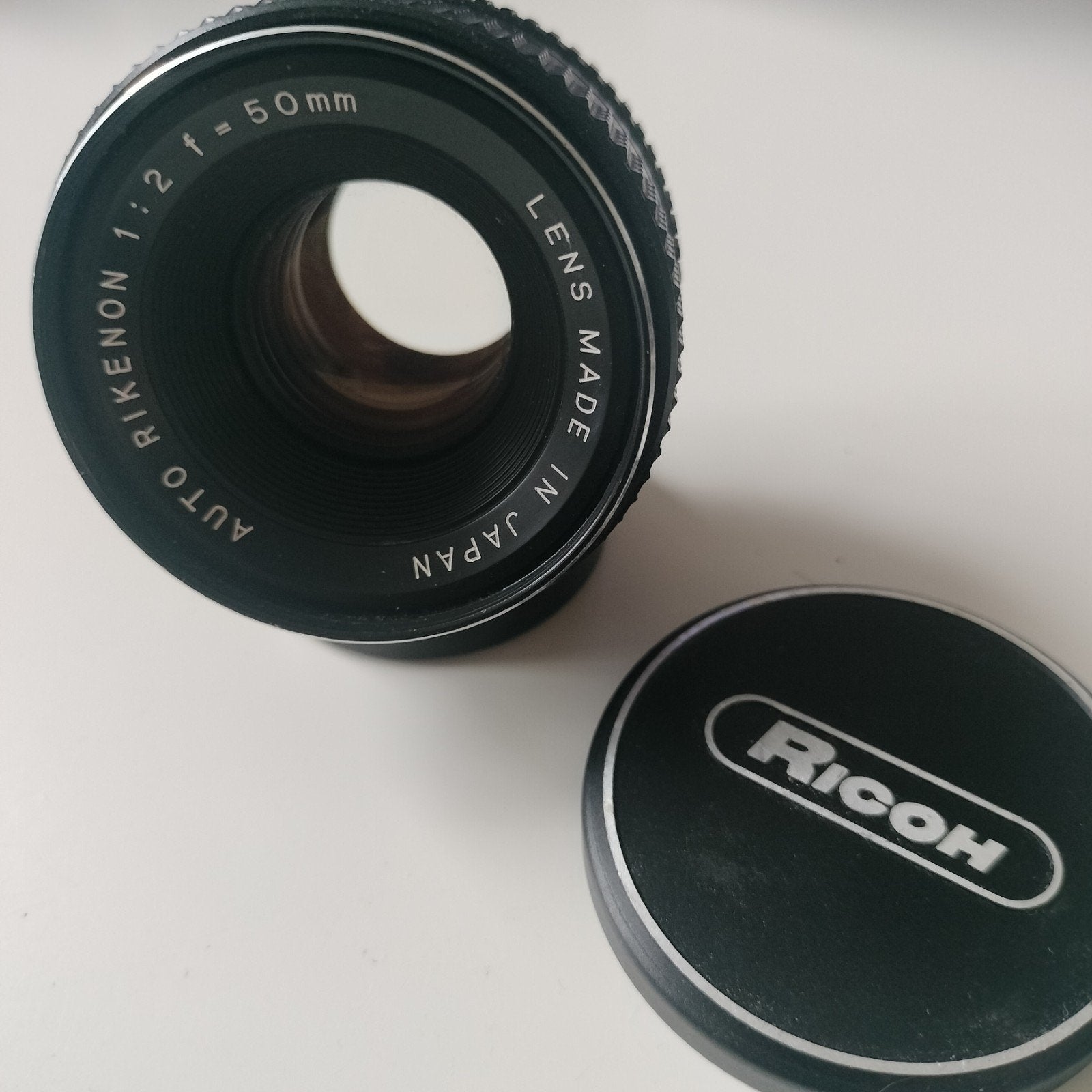 Rikenon auto 1:2 f=50mm lens M42 f/2 50mm, Ophalen of Verzenden, Zo goed als nieuw, Standaardlens