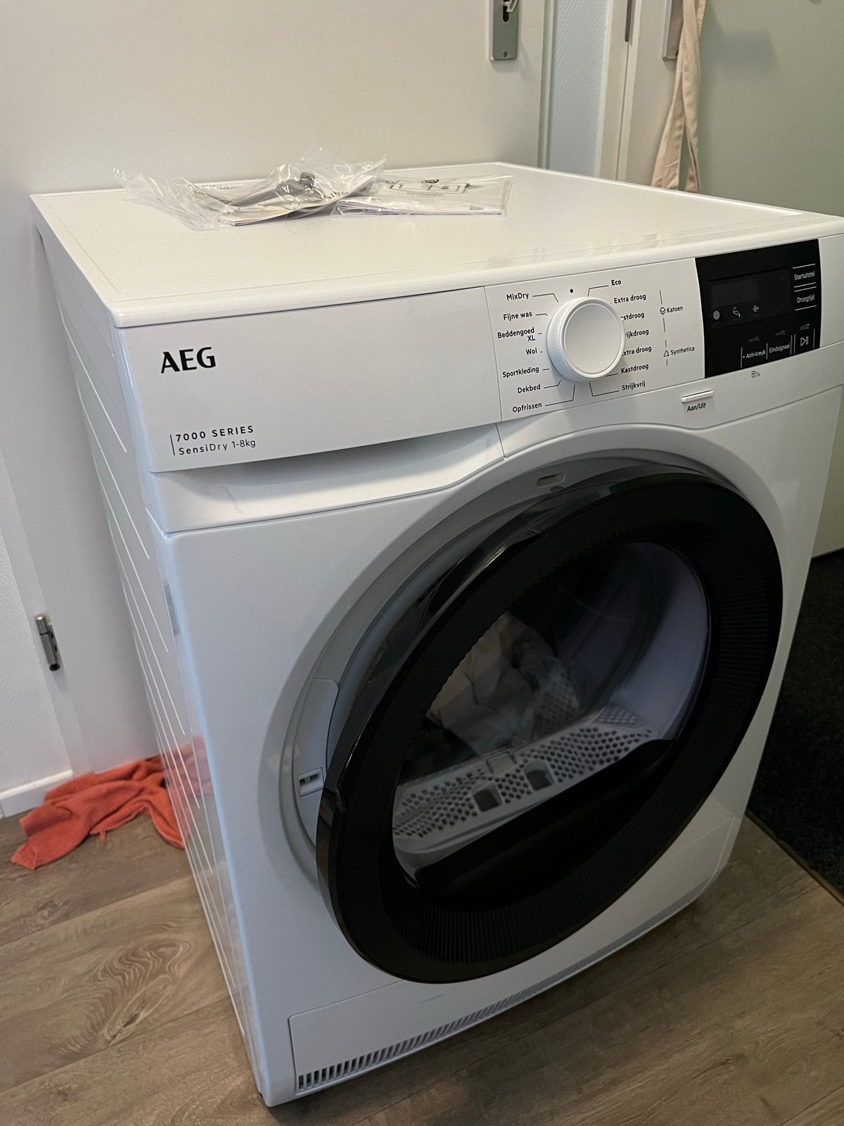 AEG 7000 SensiDry Warmtepomp Droger 8 kg ALS NIEUW, Ophalen, Overige typen, 8 tot 10 kg, Zo goed als nieuw