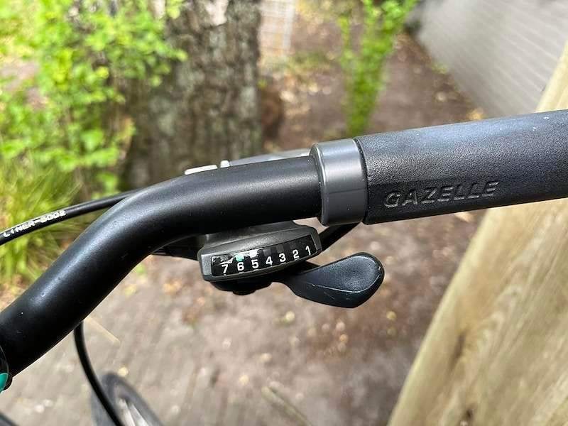 Gazelle hybride herenfiets, Gebruikt, Velgrem, Versnellingen, Ophalen of Verzenden