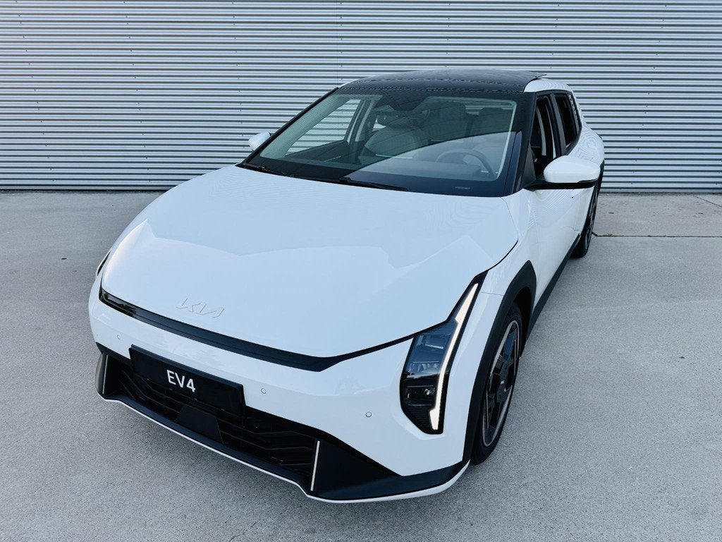 Kia EV4 Plus Advanced 58.3 kWh Voordeelauto ! Vlot rijden !, Auto's, Kia, Gebruikt, Adaptive Cruise Control, Leder en Stof, Wit