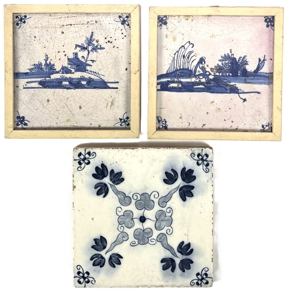 1215. Delfts blauwe tegels, 18e/19e eeuw, Ophalen