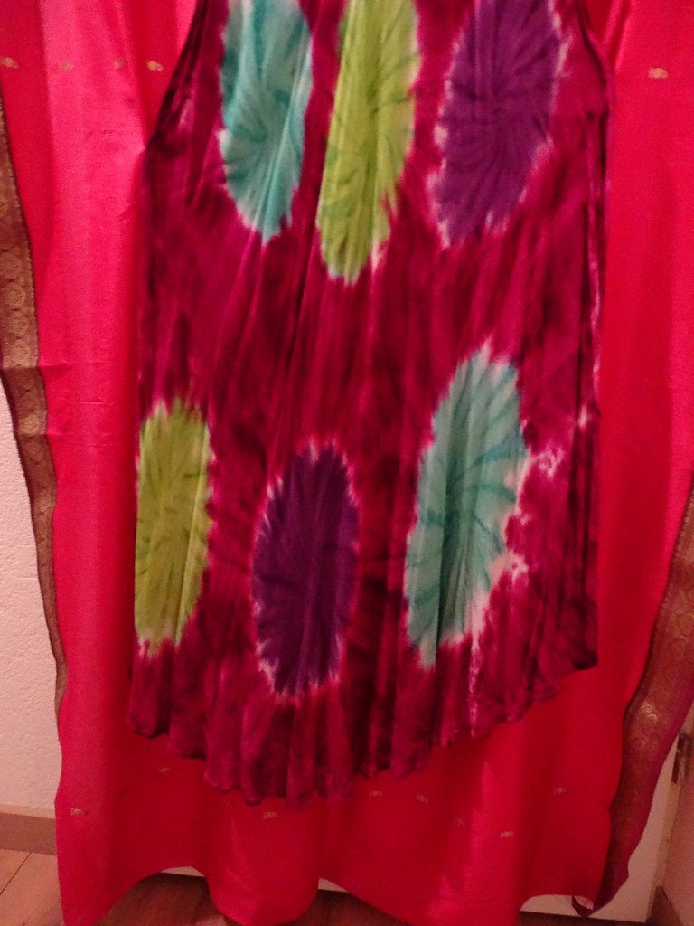KLEURIGE BOHO ZOMERJURK MET PRINT-MT 48-50-TUNIEK TIE DYE, Kleding | Dames, Grote Maten, Overige kleuren, Jurk, Ophalen of Verzenden