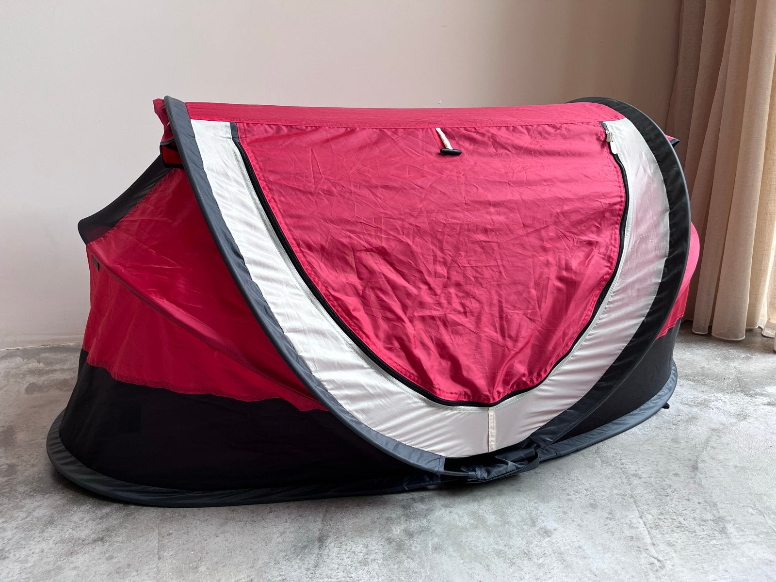 Deryan Peuter Luxe Slaaptentje Rood - Compact & Draagbaar, Ophalen, Gebruikt, Tot en met 4