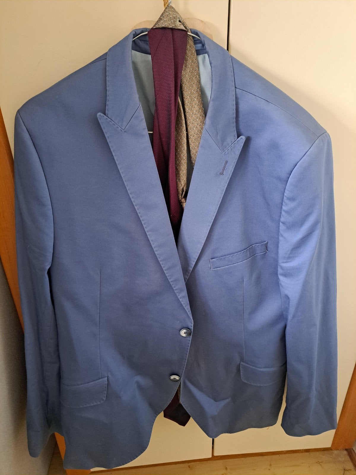 Angelo Litrico Body Fit Colbert - Maat L, Ophalen, Maat 52/54 (L), Blauw, Angelo Litrico