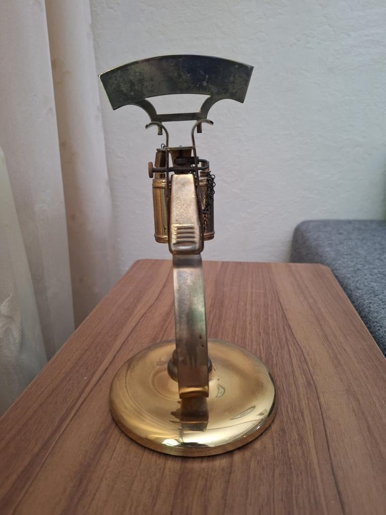 Antieke tafel aansteker - Messing 'Stammtisch' model, Antiek en Kunst, Ophalen