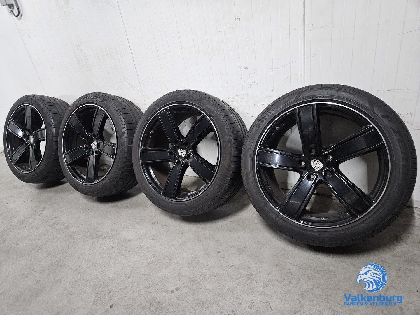 5-6mm! Porsche Cayenne Coupe 9Y look 21 inch zwarte velgen 5, Auto-onderdelen, Gebruikt, -, 285 mm, -