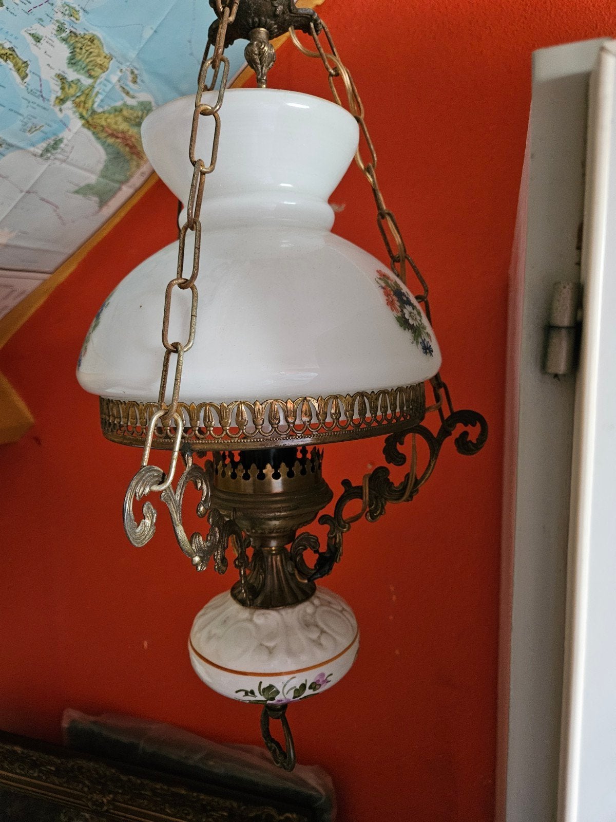 Vintage boeren hanglamp, Ophalen