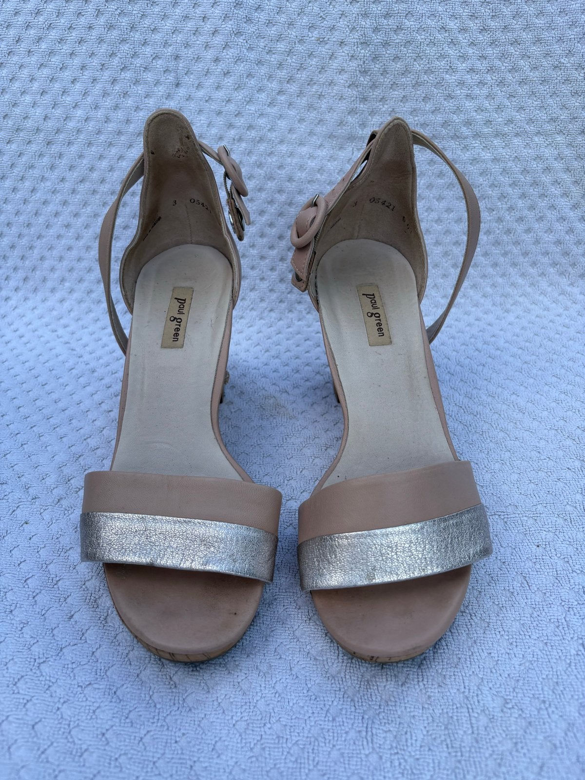 Paul Green Sandalen met hak maat 36, Kleding | Dames, Schoenen, Ophalen, Gedragen, Beige, Sandalen of Muiltjes