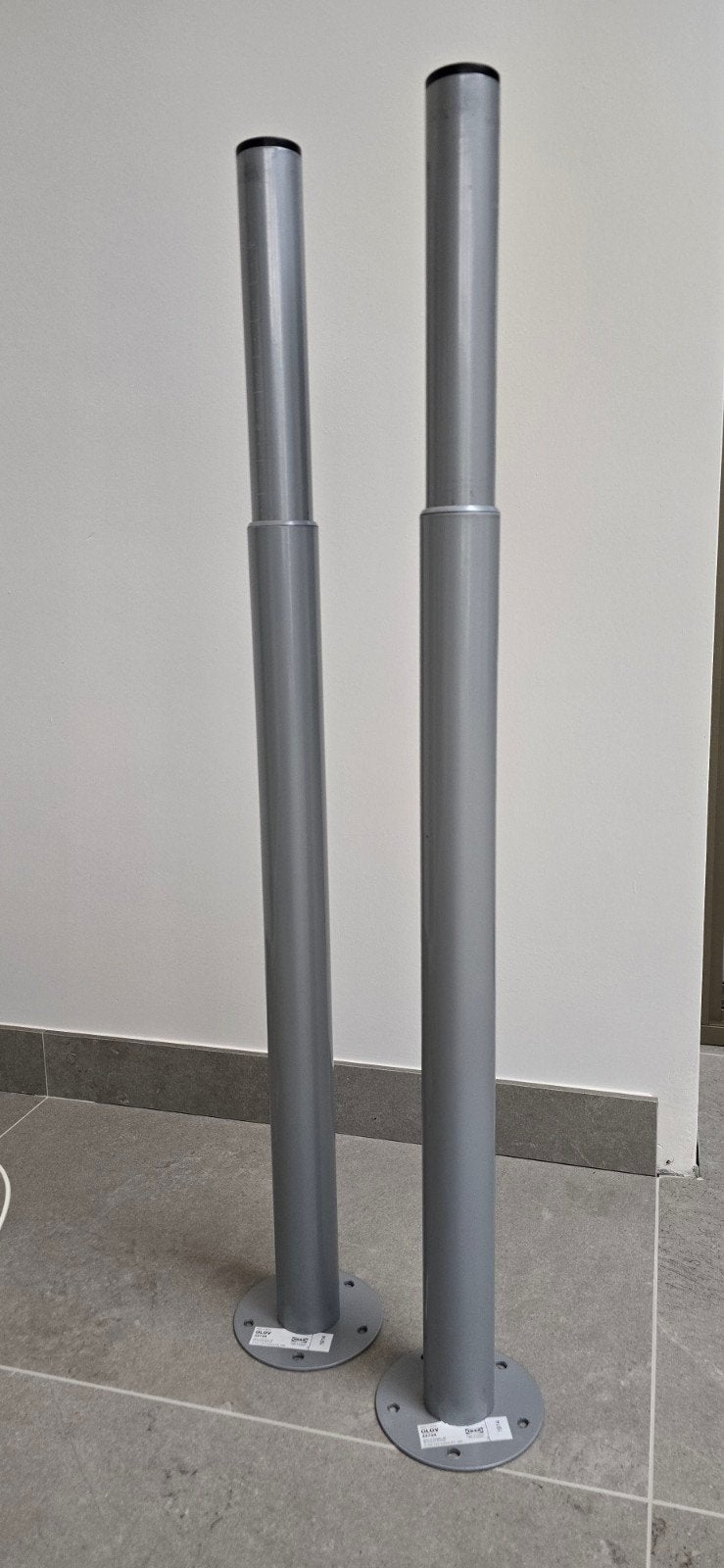 2 verstelbare tafelpoten, Ikea olov, Huis en Inrichting, Tafelonderdelen, Ophalen of Verzenden, Rond, 50 tot 100 cm, 50 tot 100 cm