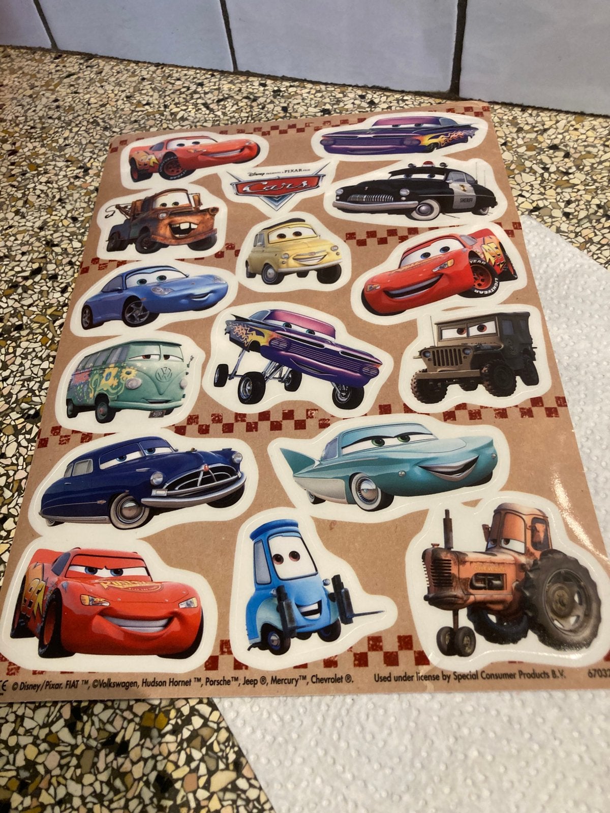 Raamstikkers Cars, Ophalen of Verzenden, Zo goed als nieuw