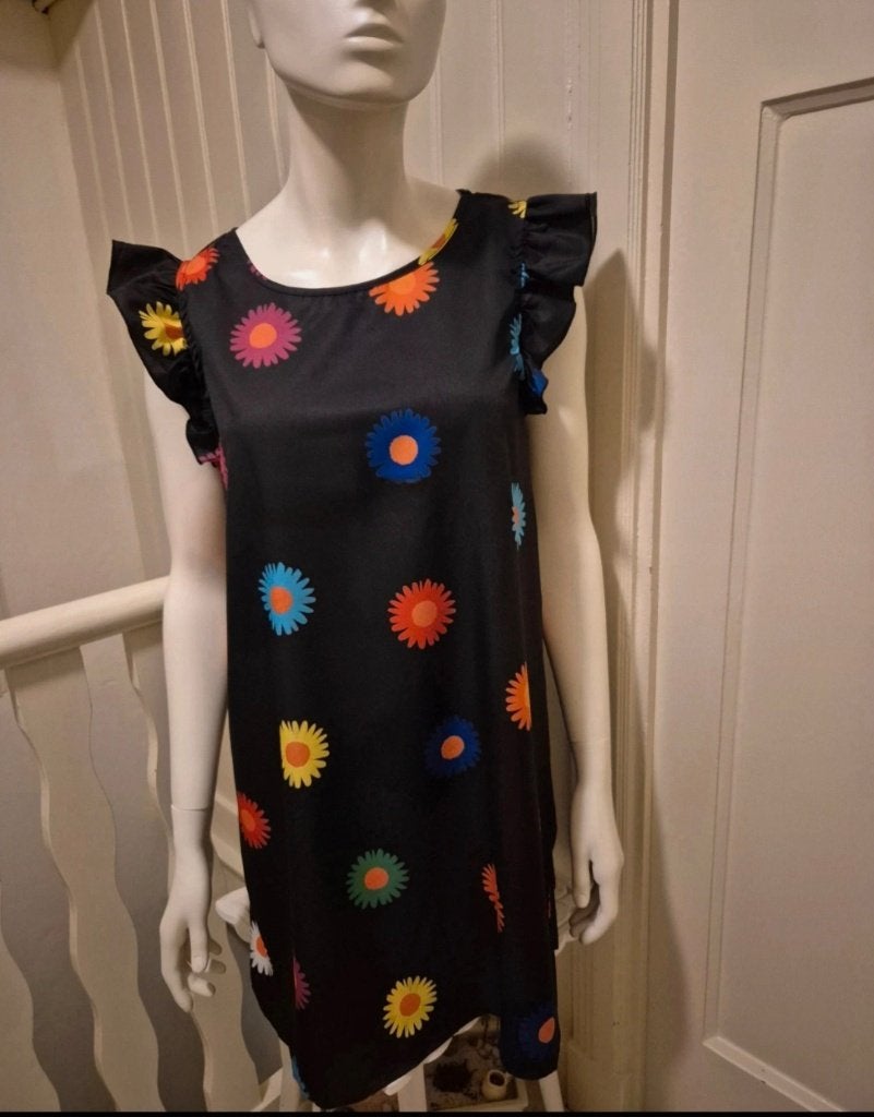 Boho jurk met madeliefjes, Kleding | Dames, Shein, Ophalen of Verzenden, Zo goed als nieuw, Onder de knie