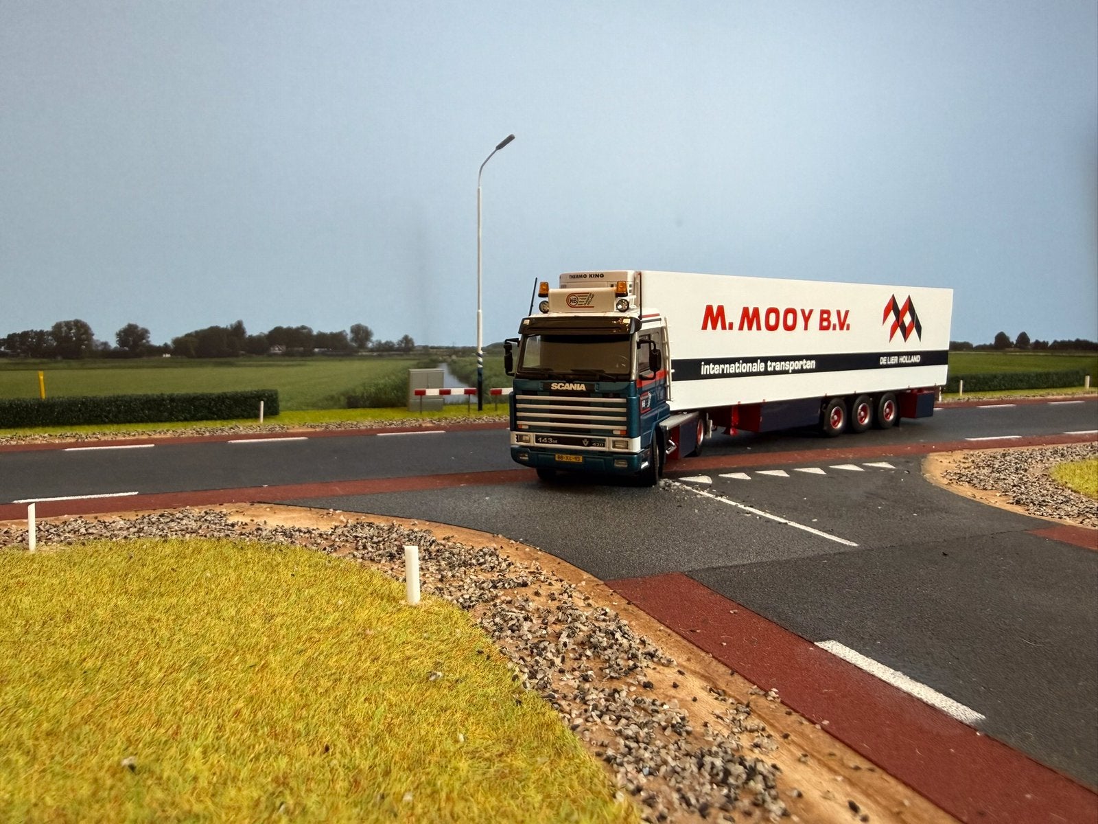 Tekno Scania Streamline 143 4x2 koelopl. Schmitz M.Mooy 1:50, Hobby en Vrije tijd, Ophalen of Verzenden, Nieuw, Bus of Vrachtwagen