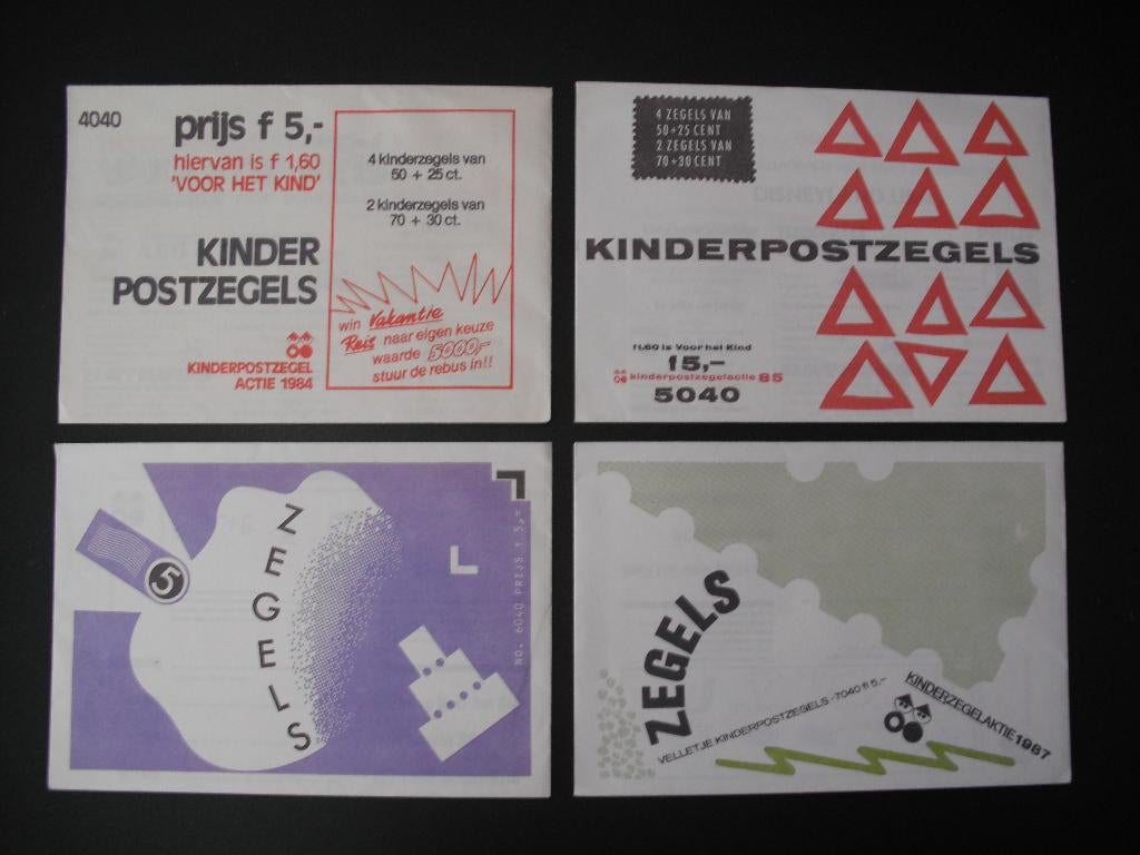 Kinderpostzegels 1984 t/m 1987 in originele envelop, Postzegels en Munten, Postzegels | Nederland, Ophalen of Verzenden, Na 1940