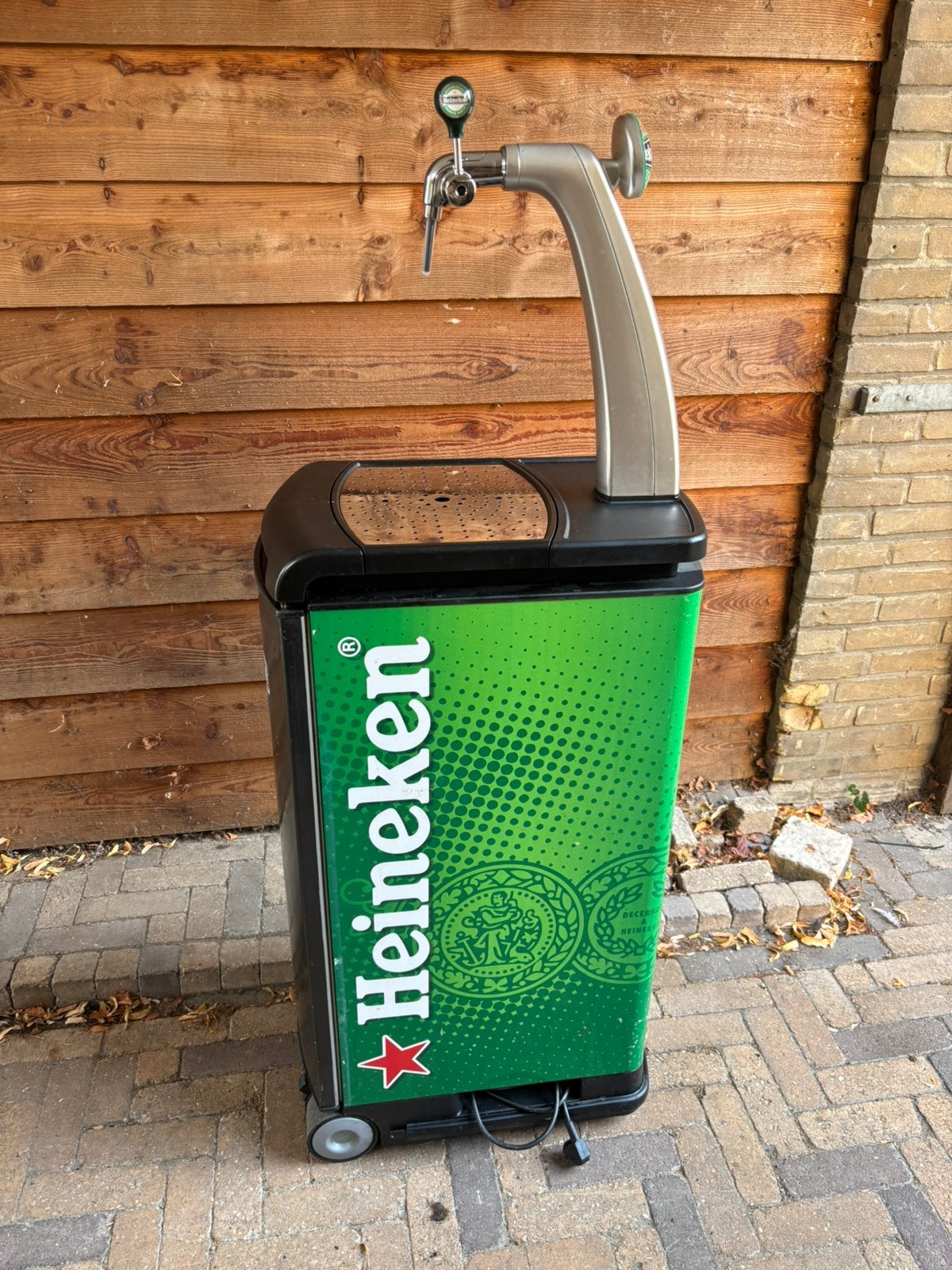 David Heineken biertap met ingebouwde koeling + CO₂-fles, Ophalen, Zo goed als nieuw, Overige merken