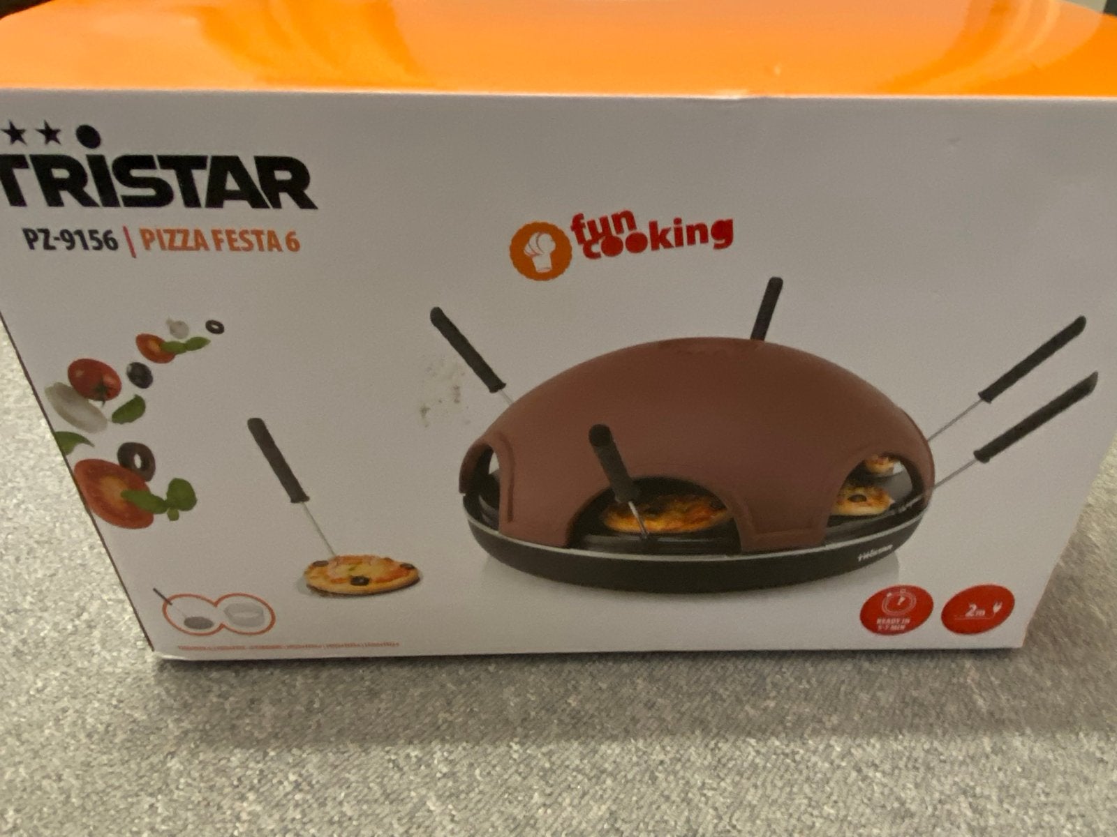 NIEUWE!!! Tristar Pizza Festa 6 - Pizzaoven voor 6 personen, Ophalen, Minder dan 45 cm, Pizzaoven, Nieuw