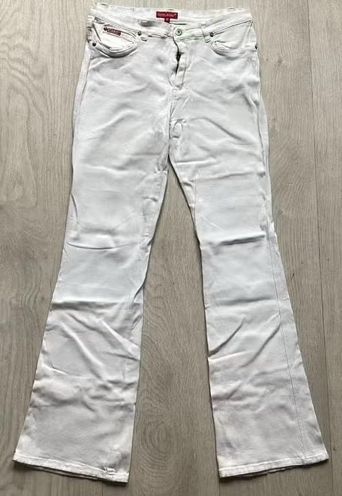 Witte Dames spijkerbroek Jeans maat 40 van CARS, Wit, Ophalen of Verzenden, W30 - W32 (confectie 38/40), Gedragen