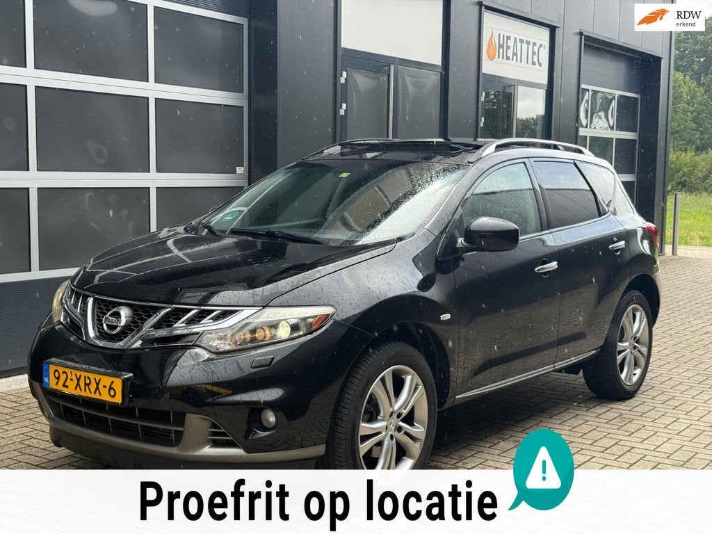 Nissan Murano 2.5dCi Pano Bose Trekhaak Vakantieklaar Dealer, Auto's, Nissan, Euro 5, Gebruikt, Murano, Zwart