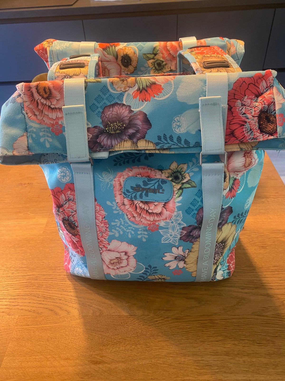 Basil Bloom Field Dubbele Fietstas MIK - 28-35L - Blauw, Ophalen of Verzenden, Nieuw