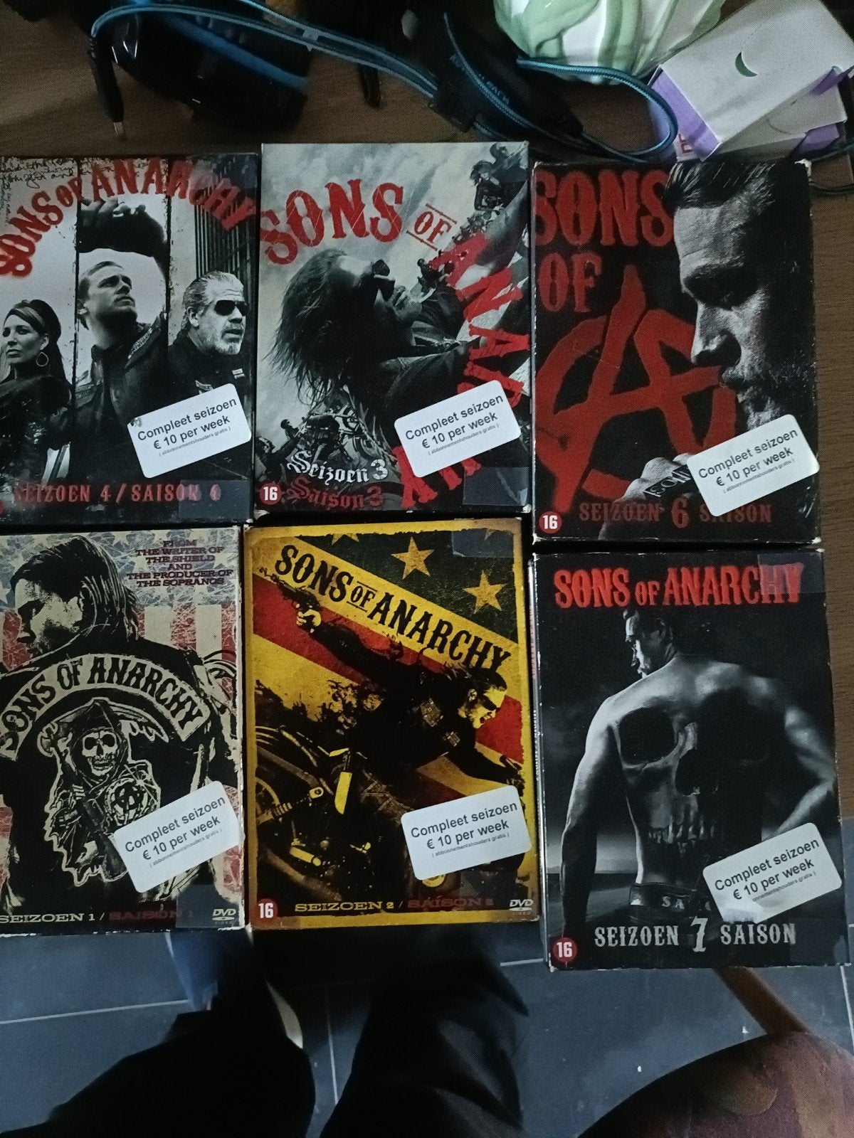 Sons of Anarchy Complete Serie DVD Boxset, Cd's en Dvd's, Dvd's | Tv en Series, Gebruikt, Actie en Avontuur, Complete serie, Inclusief doosje