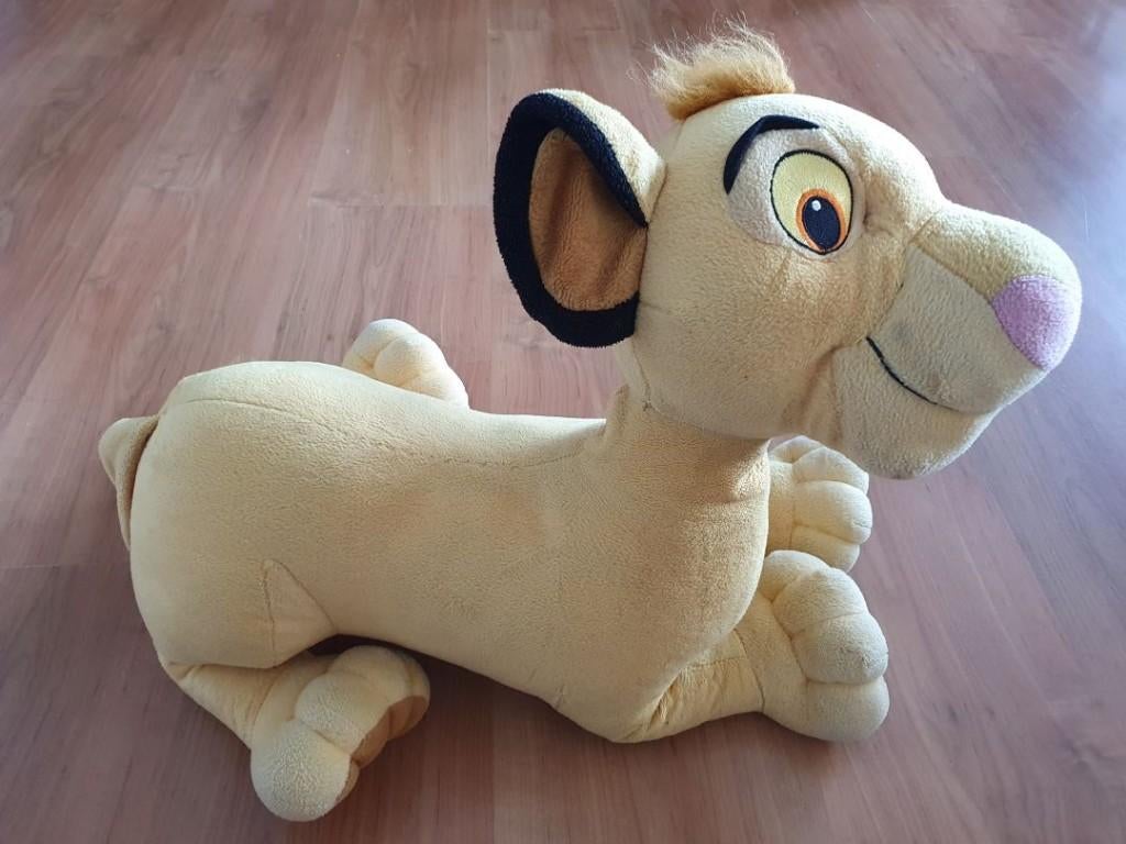 Zo goed als nieuwe knuffelleeuw Lion King, Disney, Disney, Geel, Ophalen of Verzenden