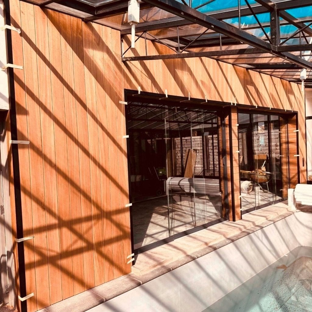 ayous thermowood gevelbekleding 15mmx130mm 43 euro, Ophalen, Minder dan 25 mm, Eiken, Nieuw