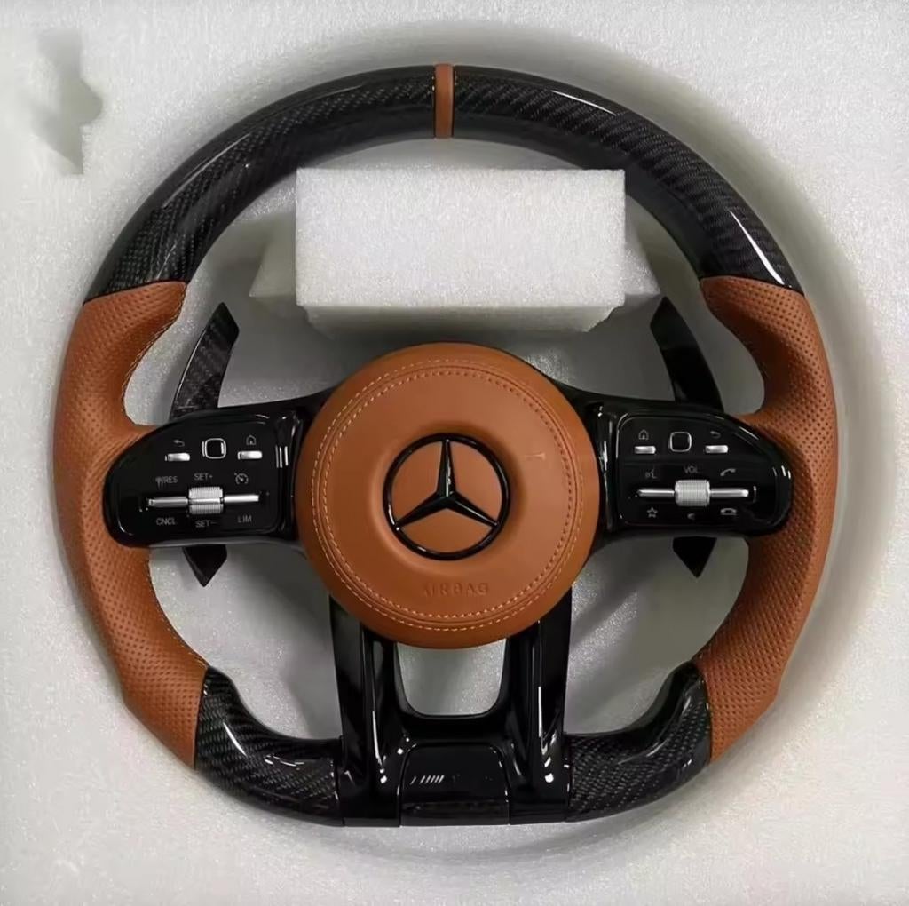 Mercedes AMG Custom Sturen  *NIEUW* - Carbon/Leer/Alcantara, Ophalen of Verzenden, Nieuw, Mercedes-Benz