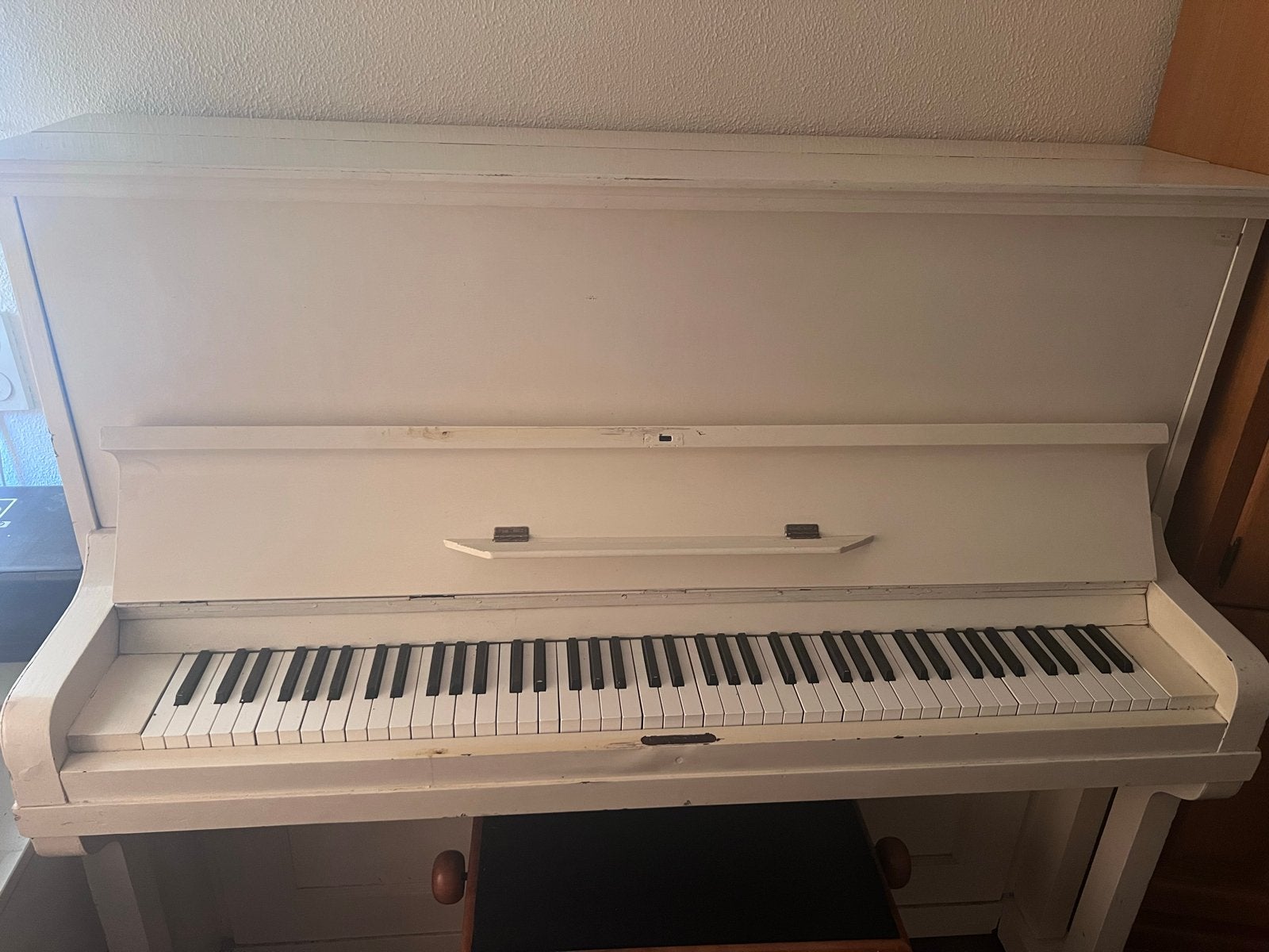 Witte piano - Gebruikt, Ophalen, Gebruikt, Wit, Piano