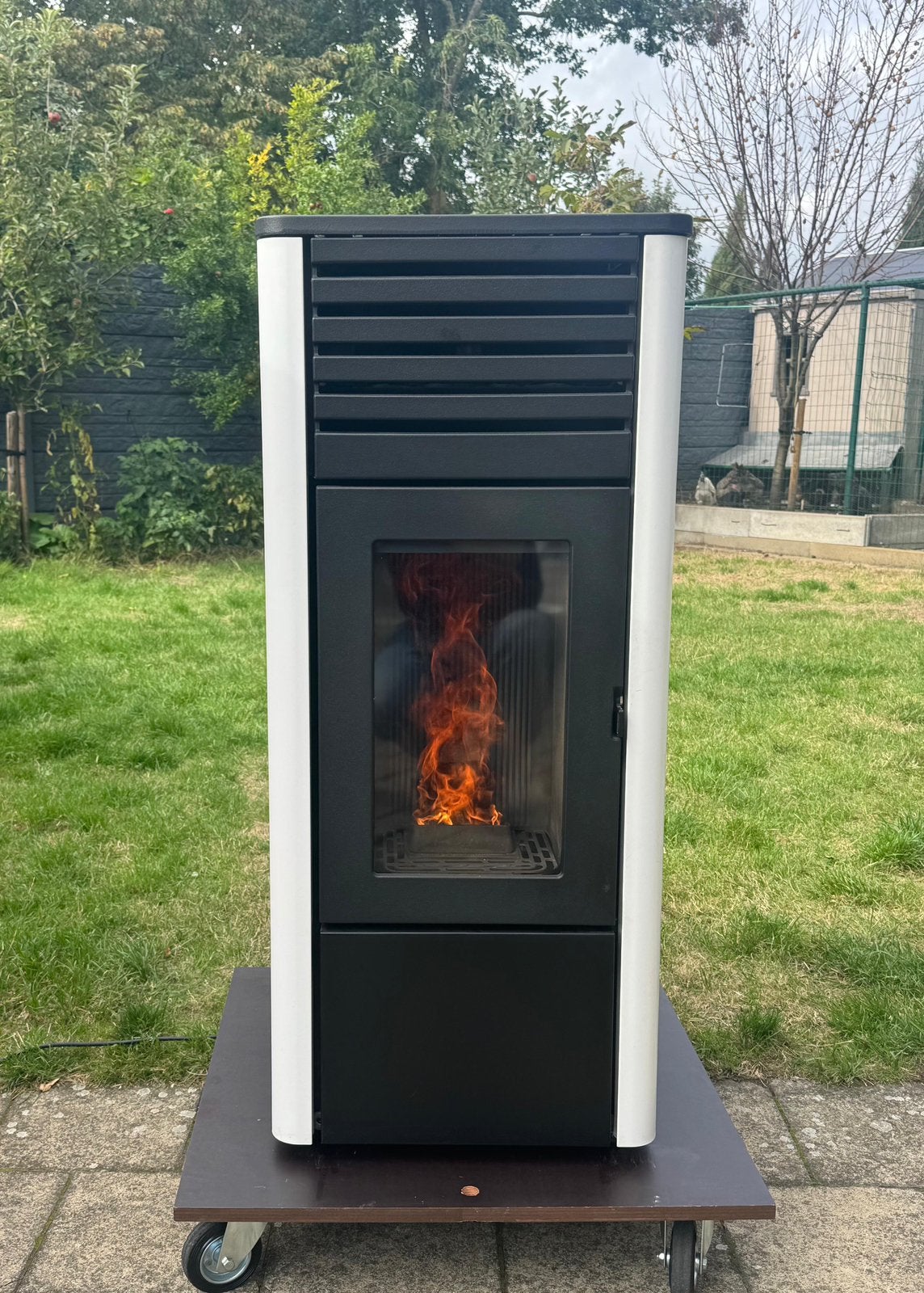 Pelletkachel MCZ MAGGIE Comfort Air 10 S1 10 kW, Ophalen, Zo goed als nieuw, Hout, Pelletkachel