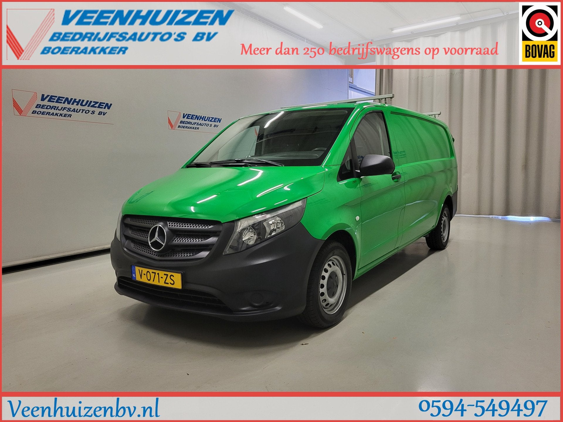 Mercedes-Benz Vito 111CDI L3/H1 Trekhaak Euro 6! (bj 2019), Auto's, Bestelauto's, Voorwielaandrijving, Gebruikt, Euro 6, 2000 kg