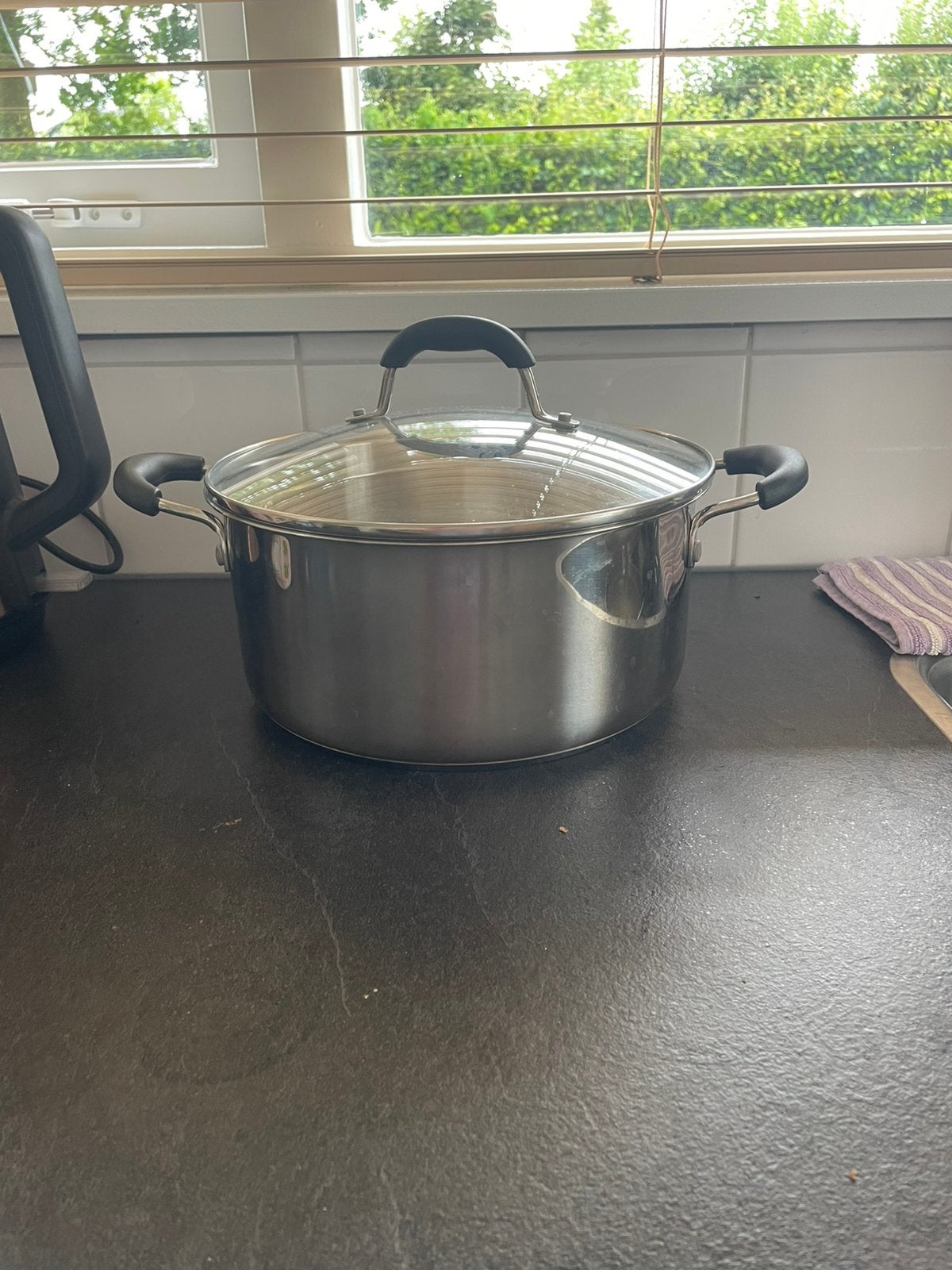 Kookpan BK 25cm, Huis en Inrichting, Keuken | Potten en Pannen, Ophalen, Zo goed als nieuw, Rvs