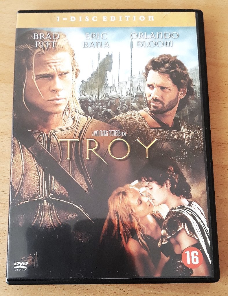 Troy (2004) Brad Pitt, Eric Bana, Cd's en Dvd's, Engels, Vanaf 16 jaar, Historisch of Kostuumdrama, Nederlands