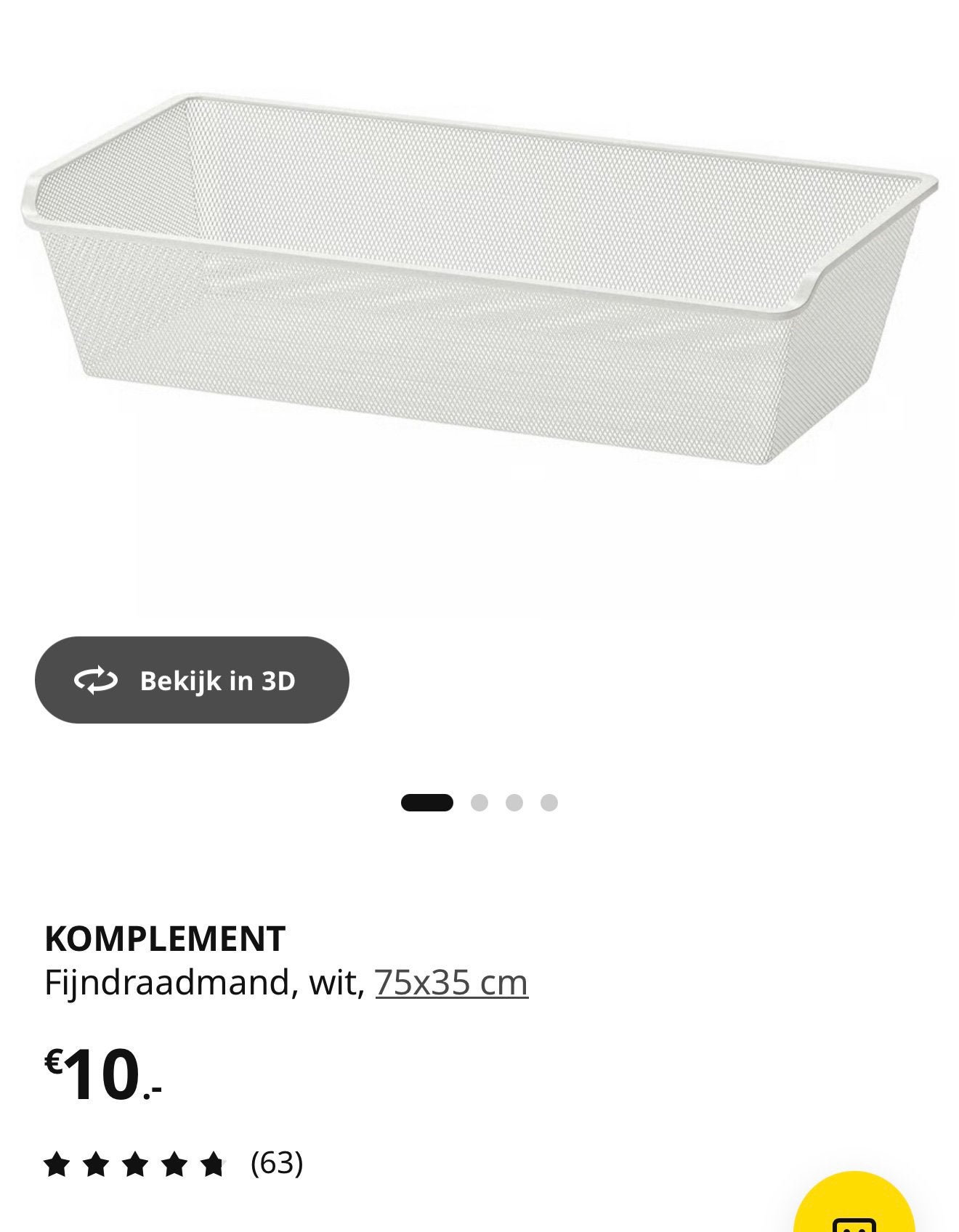 Ikea pax lade, Ophalen, Zo goed als nieuw, Minder dan 40 cm, Minder dan 35 cm