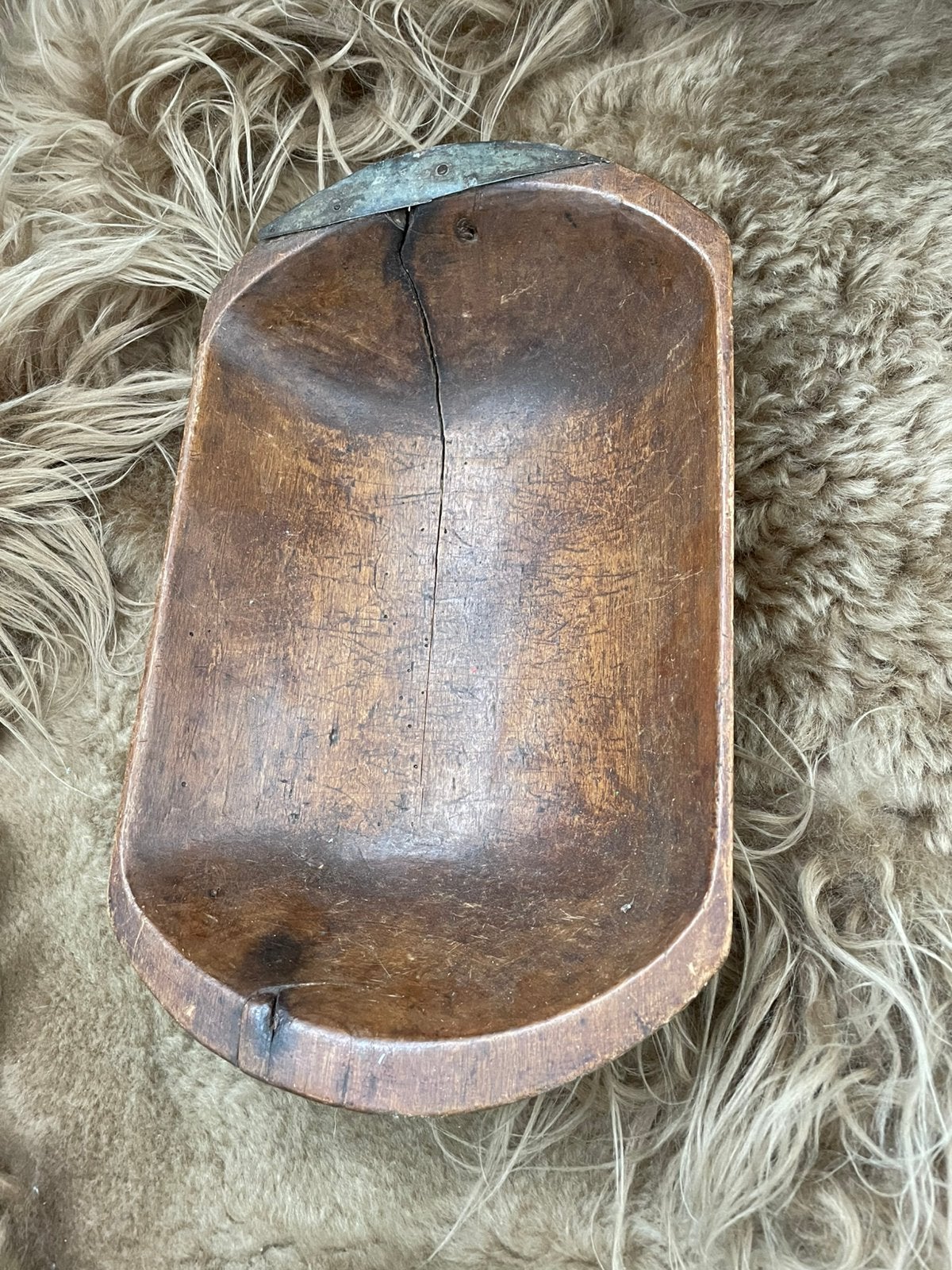 Oude houten hout deegkom deeg kom bak schaal, Antiek en Kunst, Ophalen of Verzenden