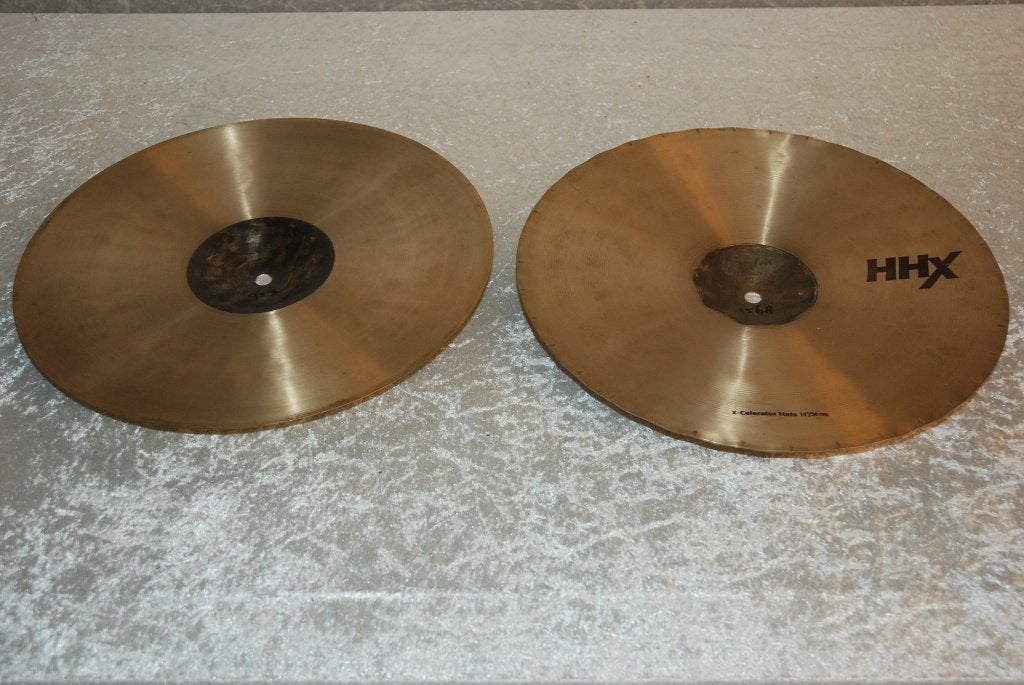 Sabian X-celerator HHX hihats 1568/951gr 14 inch <26261196>, Muziek en Instrumenten, Ophalen, Sabian, Gebruikt, .