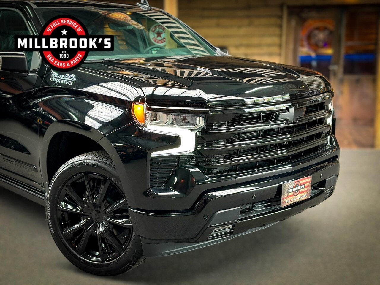Chevrolet Silverado High Country Black Edition 6.2 V8 420 PK, Automaat, Zwart, Leder, Nieuw