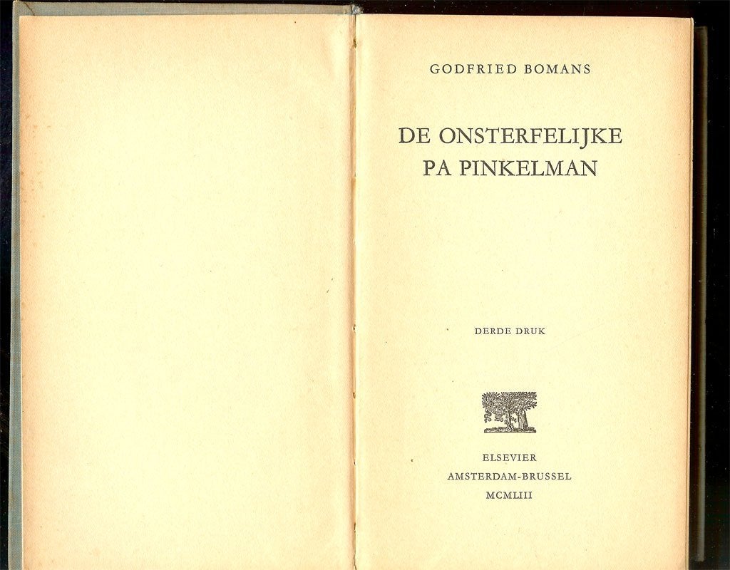 Godfried Bomans - De onsterfelijke pa Pinkelman - Elsevier, Boeken, Ophalen of Verzenden, Gelezen