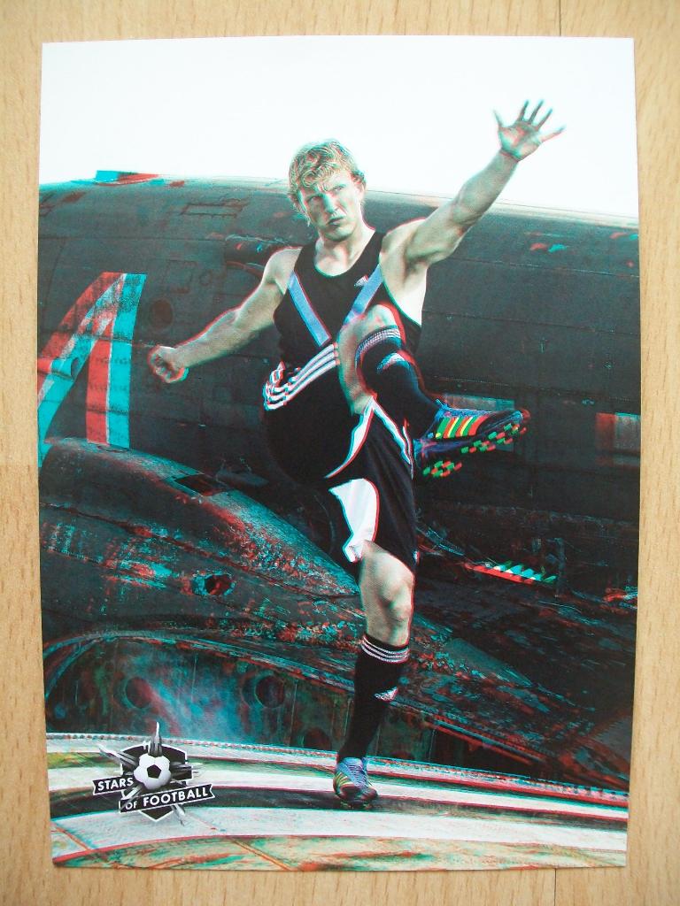 C1000 voetbalplaatje Stars of Football #54 Dirk Kuyt 3D, Verzamelen, C1000, Ophalen of Verzenden
