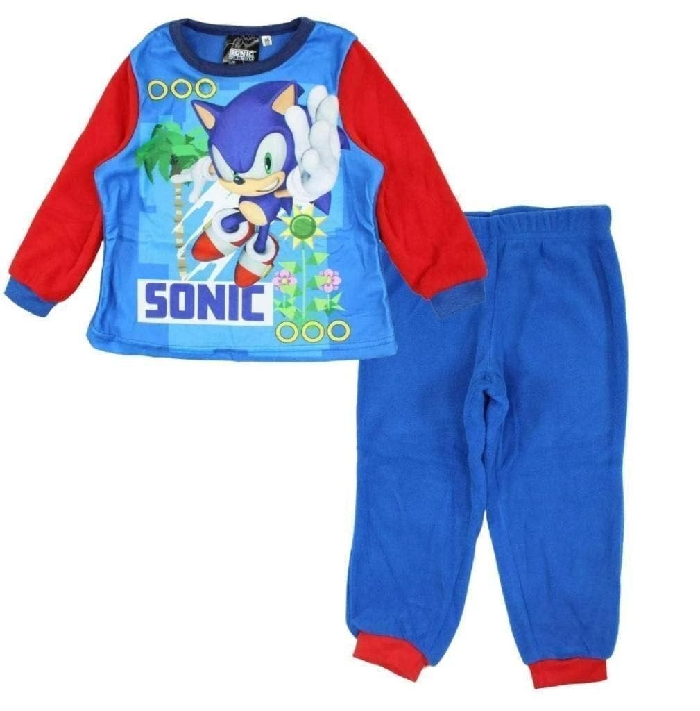 Sonic fleece Pyjama B/R - Maat 98 - 104, Nacht- of Onderkleding, Nieuw, Ophalen of Verzenden, Sonic the Hedgehog