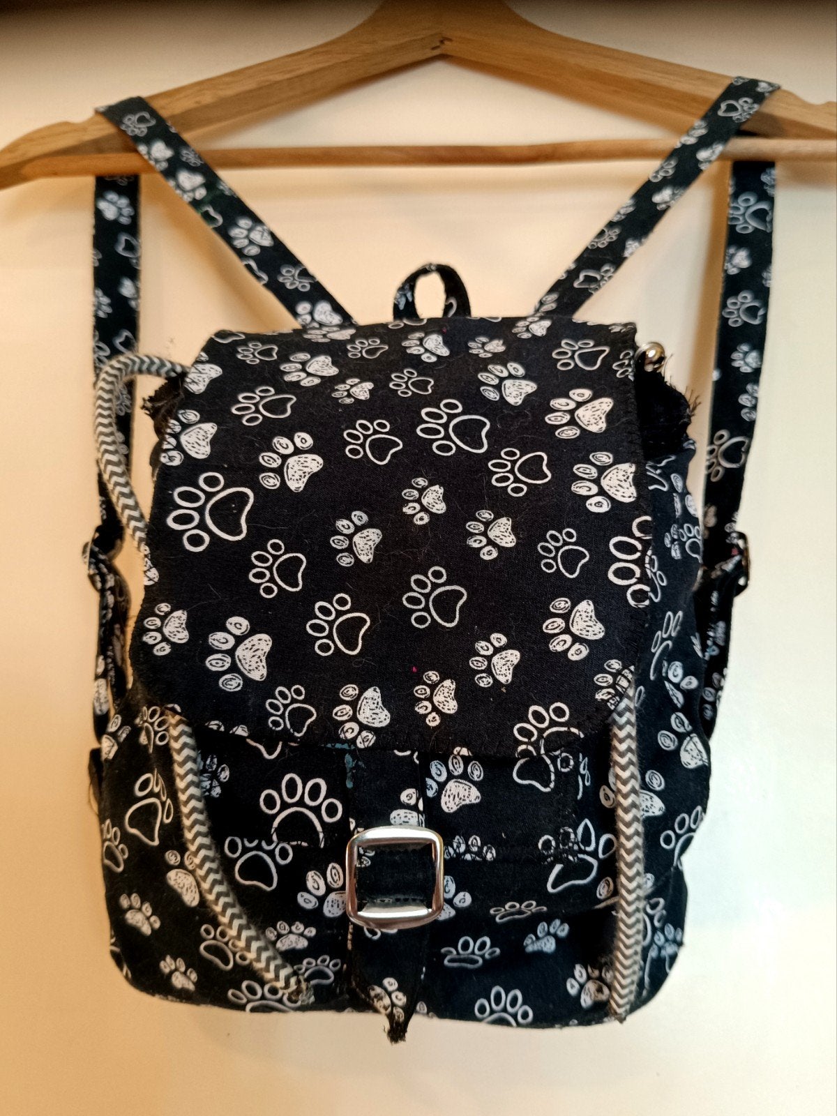 Katten - Honden pootjes - Rugzak, Ophalen of Verzenden, Nieuw, Paars