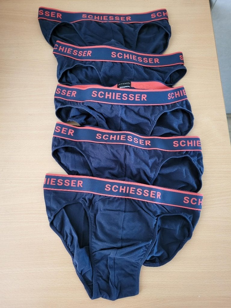 Ondergoed - slips van Schiesser - maat 5 / maat M, Ophalen of Verzenden, Blauw, Schiesser, Slip