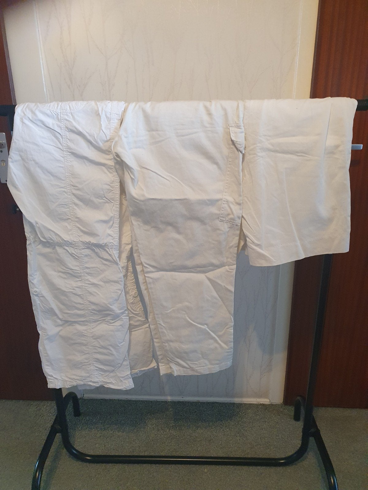 3 witte zomerbroeken maat 44, Wit, Maat 42/44 (L), Ophalen of Verzenden, Lang