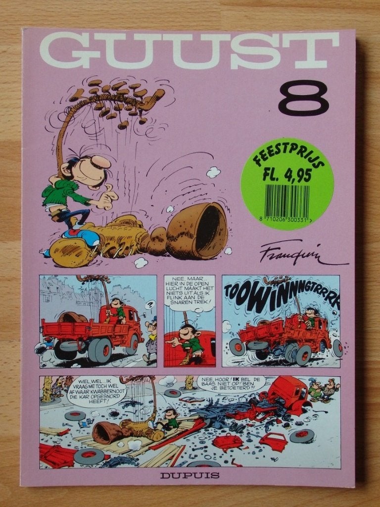 Guust 8, Eén stripboek, Ophalen, Gelezen, Franquin