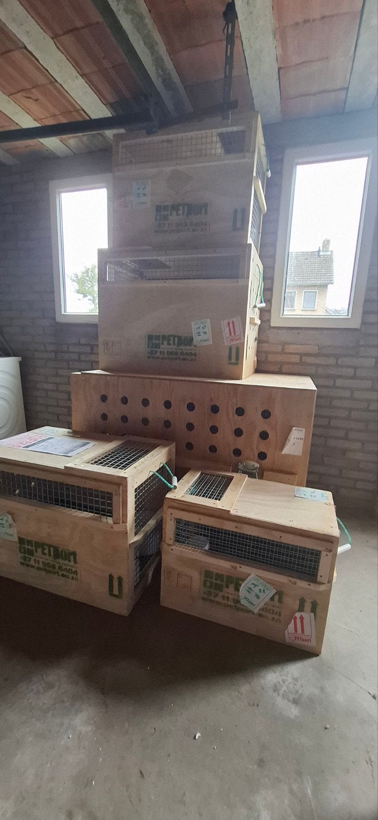 Transport kratten, Ophalen, Zo goed als nieuw