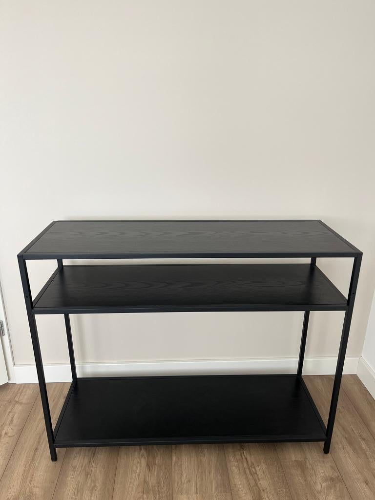 Dressoir zwart (Westwing) set van 2., Ophalen, Zo goed als nieuw, 25 tot 50 cm, 50 tot 100 cm