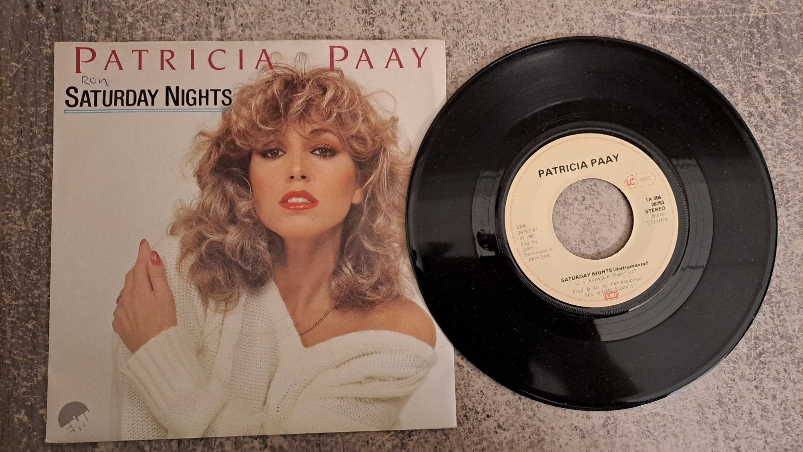 Patricia paay  - Saturday nights, Gebruikt, 7 inch, Pop, Fotohoes
