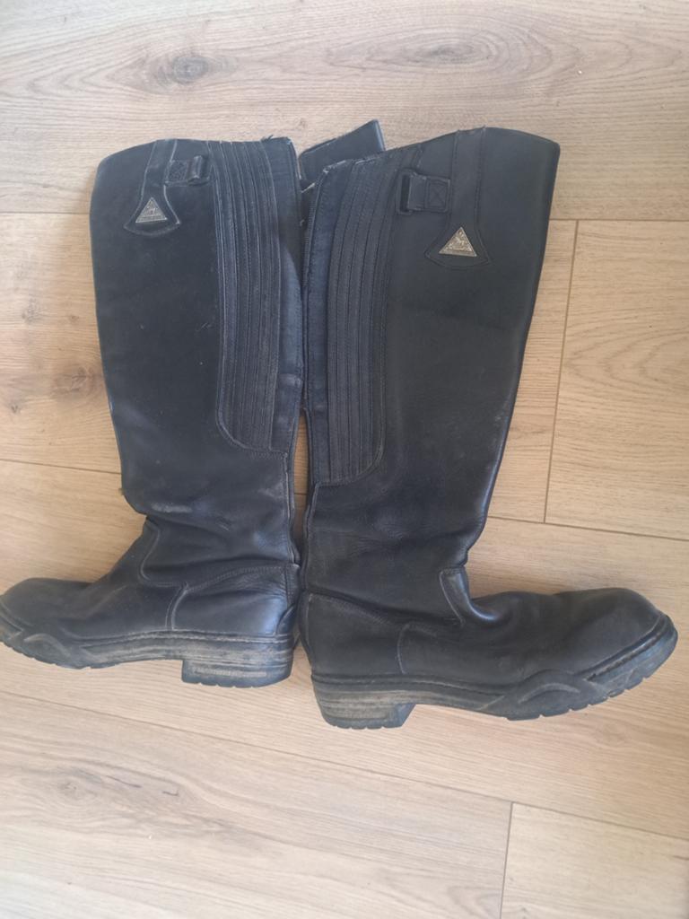Leren rijlaarzen mt 41, Ophalen, Gebruikt, Dames, Schoeisel