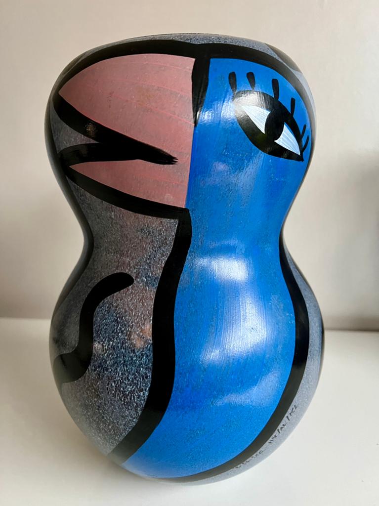 XXL Kosta Boda Art Collection ‘Birdy’ Vaas Ulrica Hydman 80s, Antiek en Kunst, Ophalen of Verzenden