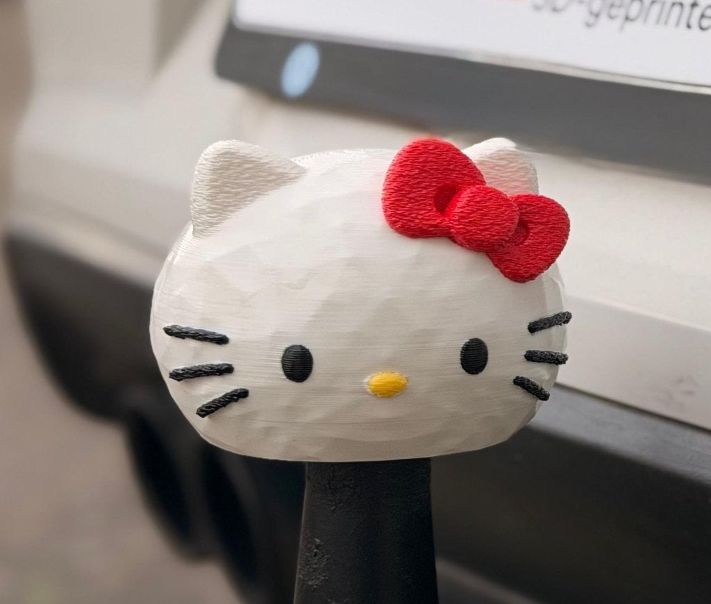 Hello Kitty inspired – 3D-geprinte trekhaakdop – 50 mm, Ophalen of Verzenden, Nieuw